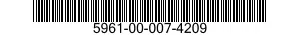 5961-00-007-4209 SEMICONDUCTOR DEVICE,DIODE 5961000074209 000074209