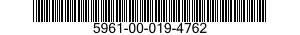 5961-00-019-4762 TRANSISTOR 5961000194762 000194762
