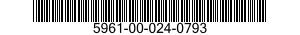 5961-00-024-0793 RETAINER,SEMICONDUCTOR DEVICE 5961000240793 000240793