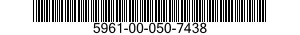 5961-00-050-7438 TRANSISTOR 5961000507438 000507438