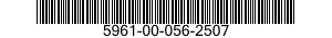 5961-00-056-2507 SEMICONDUCTOR DEVICE,DIODE 5961000562507 000562507