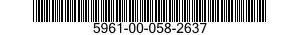 5961-00-058-2637 TRANSISTOR 5961000582637 000582637