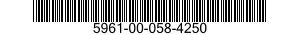 5961-00-058-4250 SEMICONDUCTOR DEVICE,DIODE 5961000584250 000584250