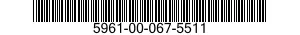 5961-00-067-5511 SEMICONDUCTOR DEVICE,DIODE 5961000675511 000675511