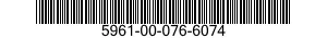 5961-00-076-6074 TRANSISTOR 5961000766074 000766074