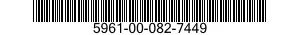 5961-00-082-7449 TRANSISTOR 5961000827449 000827449