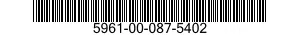5961-00-087-5402 PARTS KIT,ELECTRONIC EQUIPMENT 5961000875402 000875402