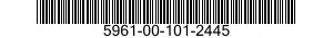 5961-00-101-2445 SEMICONDUCTOR DEVICE,DIODE 5961001012445 001012445
