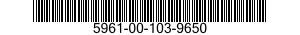 5961-00-103-9650 SEMICONDUCTOR DEVICE,DIODE 5961001039650 001039650