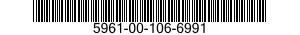 5961-00-106-6991 SEMICONDUCTOR DEVICE,DIODE 5961001066991 001066991