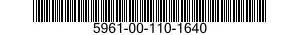 5961-00-110-1640 SEMICONDUCTOR DEVICE SET 5961001101640 001101640
