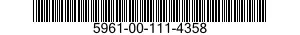 5961-00-111-4358 SEMICONDUCTOR DEVICE,DIODE 5961001114358 001114358