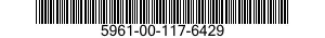 5961-00-117-6429 TRANSISTOR 5961001176429 001176429