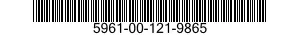 5961-00-121-9865 TRANSISTOR 5961001219865 001219865