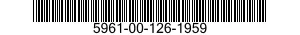 5961-00-126-1959 TRANSISTOR 5961001261959 001261959