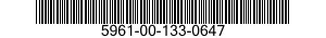 5961-00-133-0647 TRANSISTOR 5961001330647 001330647