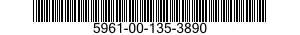 5961-00-135-3890 SEMICONDUCTOR DEVICE,DIODE 5961001353890 001353890