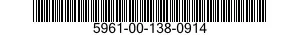 5961-00-138-0914 TRANSISTOR 5961001380914 001380914
