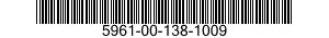 5961-00-138-1009 SEMICONDUCTOR DEVICE,DIODE 5961001381009 001381009