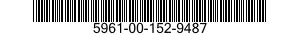 5961-00-152-9487 SEMICONDUCTOR DEVICE,DIODE 5961001529487 001529487