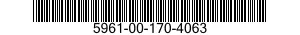 5961-00-170-4063 SEMICONDUCTOR DEVICE,DIODE 5961001704063 001704063