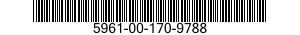 5961-00-170-9788 SEMICONDUCTOR DEVICE,DIODE 5961001709788 001709788