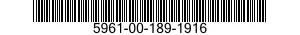 5961-00-189-1916 SEMICONDUCTOR DEVICE,DIODE 5961001891916 001891916