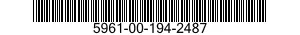 5961-00-194-2487 TRANSISTOR 5961001942487 001942487