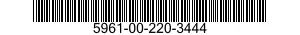 5961-00-220-3444 SEMICONDUCTOR DEVICE,DIODE 5961002203444 002203444