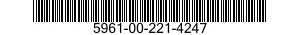 5961-00-221-4247 TRANSISTOR 5961002214247 002214247