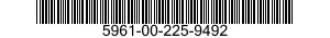 5961-00-225-9492 SEMICONDUCTOR DEVICE,DIODE 5961002259492 002259492