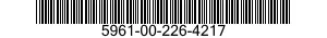 5961-00-226-4217 SEMICONDUCTOR DEVICE,DIODE 5961002264217 002264217