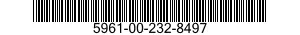 5961-00-232-8497 SEMICONDUCTOR DEVICE ASSEMBLY 5961002328497 002328497