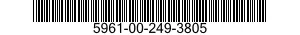 5961-00-249-3805 SEMICONDUCTOR DEVICE,DIODE 5961002493805 002493805