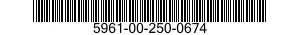 5961-00-250-0674  5961002500674 002500674