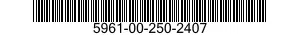 5961-00-250-2407 SEMICONDUCTOR DEVICE,DIODE 5961002502407 002502407