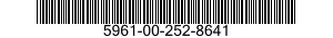 5961-00-252-8641 TRANSISTOR 5961002528641 002528641