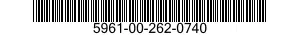 5961-00-262-0740  5961002620740 002620740