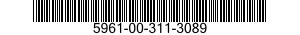 5961-00-311-3089 TRANSISTOR 5961003113089 003113089