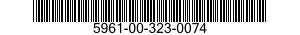 5961-00-323-0074 SEMICONDUCTOR DEVICE,DIODE 5961003230074 003230074