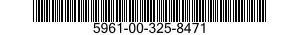 5961-00-325-8471 SEMICONDUCTOR DEVICE,DIODE 5961003258471 003258471