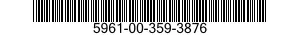 5961-00-359-3876 SEMICONDUCTOR DEVICES,UNITIZED 5961003593876 003593876