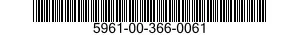 5961-00-366-0061 SEMICONDUCTOR DEVICE,DIODE 5961003660061 003660061