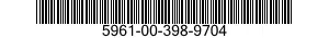 5961-00-398-9704 RECTIFIER,SEMICONDUCTOR DEVICE 5961003989704 003989704
