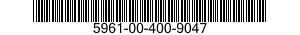 5961-00-400-9047 SEMICONDUCTOR DEVICE,DIODE 5961004009047 004009047