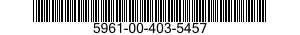 5961-00-403-5457 SEMICONDUCTOR DEVICE,DIODE 5961004035457 004035457