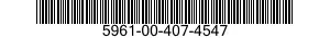 5961-00-407-4547 SEMICONDUCTOR DEVICE,DIODE 5961004074547 004074547