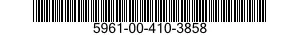 5961-00-410-3858 SEMICONDUCTOR DEVICE,DIODE 5961004103858 004103858