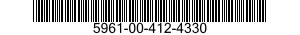 5961-00-412-4330 SEMICONDUCTOR DEVICE,DIODE 5961004124330 004124330