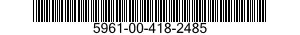 5961-00-418-2485 SEMICONDUCTOR DEVICE SET 5961004182485 004182485
